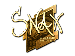 Sticker | Snax (Gold) | Boston 2018 (Sticker | Snax (Gold) | Boston 2018)