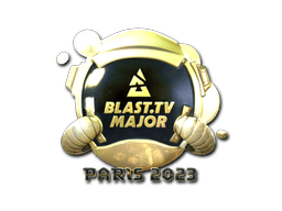 Sticker | BLAST.tv (Gold) | Paris 2023 (Sticker | BLAST.tv (Gold) | Paris 2023)