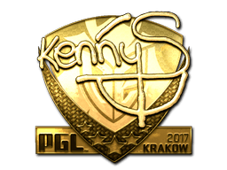 Sticker | kennyS (Gold) | Krakow 2017 (Sticker | kennyS (Gold) | Krakow 2017)