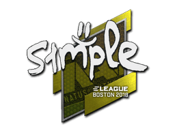 Sticker | s1mple | Boston 2018 (Sticker | s1mple | Boston 2018)