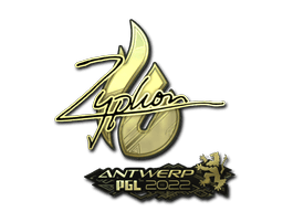 Sticker | Zyphon (Gold) | Antwerp 2022 (Sticker | Zyphon (Gold) | Antwerp 2022)