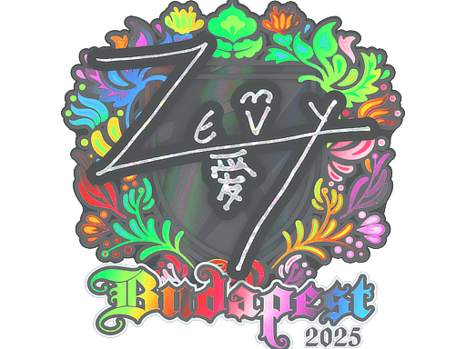 Sticker | zevy (Holo) | Budapest 2025 (Sticker | zevy (Holo) | Budapest 2025)