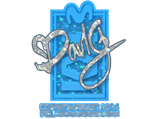 Sticker | dav1g (Glitter) | Copenhagen 2024 (Sticker | dav1g (Glitter) | Copenhagen 2024)