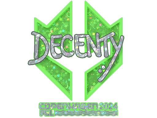 Sticker | decenty (Glitter) | Copenhagen 2024 (Sticker | decenty (Glitter) | Copenhagen 2024)