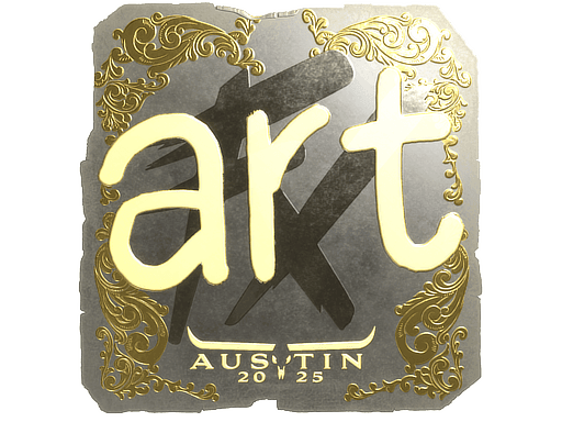 Sticker | arT (Gold) | Austin 2025 (Sticker | arT (Gold) | Austin 2025)