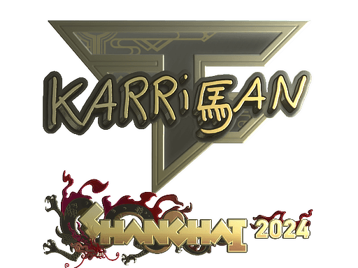 Sticker | karrigan (Gold) | Shanghai 2024 (Sticker | karrigan (Gold) | Shanghai 2024)