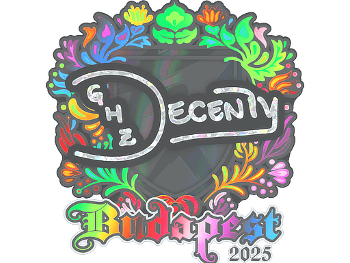 Sticker | decenty (Holo) | Budapest 2025 (Sticker | decenty (Holo) | Budapest 2025)