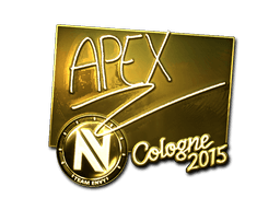 Sticker | apEX (Gold) | Cologne 2015 (Sticker | apEX (Gold) | Cologne 2015)