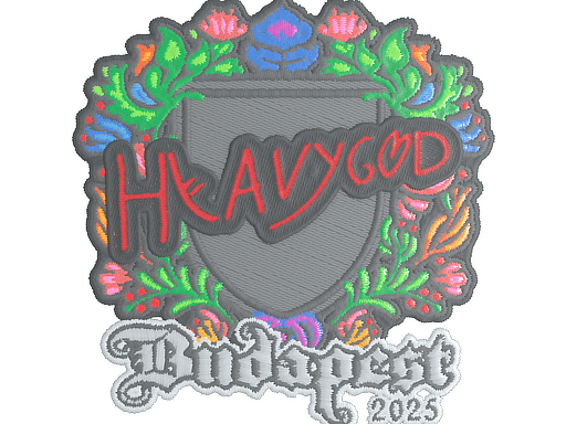 Sticker | Heavygod (Embroidered) | Budapest 2025 (Sticker | Heavygod (Embroidered) | Budapest 2025)