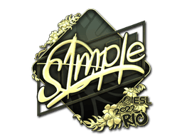 Sticker | s1mple (Gold) | Rio 2022 (Sticker | s1mple (Gold) | Rio 2022)