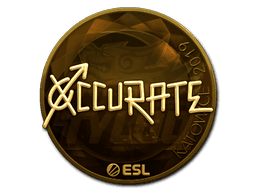 Sticker | xccurate (Gold) | Katowice 2019 (Sticker | xccurate (Gold) | Katowice 2019)