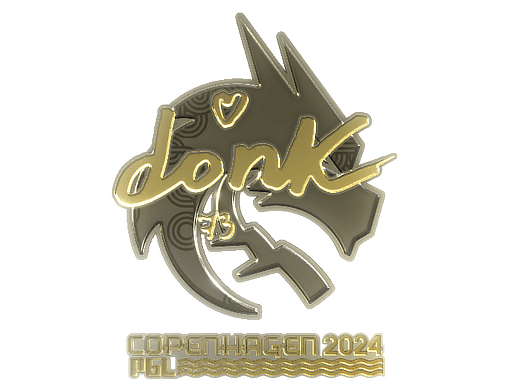 Sticker | donk (Gold) | Copenhagen 2024 (Sticker | donk (Gold) | Copenhagen 2024)