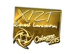 Sticker | Xizt (Gold) | Cologne 2015 (Sticker | Xizt (Gold) | Cologne 2015)