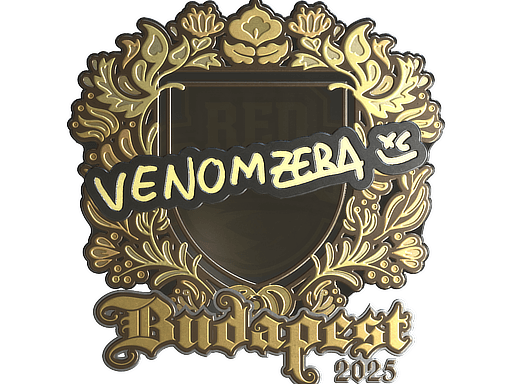 Sticker | venomzera (Gold) | Budapest 2025 (Sticker | venomzera (Gold) | Budapest 2025)