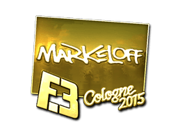 Sticker | markeloff (Gold) | Cologne 2015 (Sticker | markeloff (Gold) | Cologne 2015)