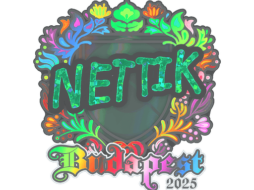 Sticker | nettik (Holo) | Budapest 2025 (Sticker | nettik (Holo) | Budapest 2025)