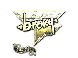 Sticker | broky (Gold) | Paris 2023 (Sticker | broky (Gold) | Paris 2023)