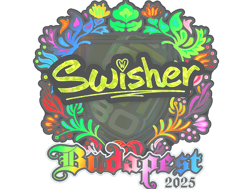 Sticker | Swisher (Holo) | Budapest 2025 (Sticker | Swisher (Holo) | Budapest 2025)
