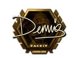 Sticker | dennis (Gold) | London 2018 (Sticker | dennis (Gold) | London 2018)
