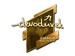 Sticker | devoduvek (Gold) | Boston 2018 (Sticker | devoduvek (Gold) | Boston 2018)