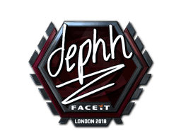 Sticker | dephh (Foil) | London 2018 (Sticker | dephh (Foil) | London 2018)