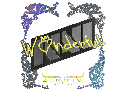 Sticker | w0nderful (Holo) | Austin 2025 (Sticker | w0nderful (Holo) | Austin 2025)