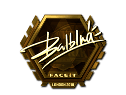 Sticker | balblna (Gold) | London 2018 (Sticker | balblna (Gold) | London 2018)