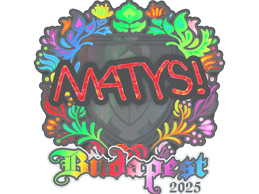 Sticker | MATYS (Holo) | Budapest 2025 (Sticker | MATYS (Holo) | Budapest 2025)