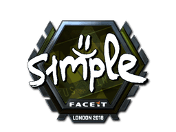 Sticker | s1mple (Foil) | London 2018 (Sticker | s1mple (Foil) | London 2018)