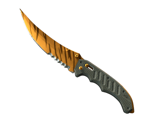 ★ Складной нож | Зуб тигра — Немного поношенное (★ Flip Knife | Tiger Tooth MW)