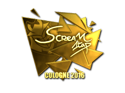 Sticker | ScreaM (Gold) | Cologne 2016 (Sticker | ScreaM (Gold) | Cologne 2016)