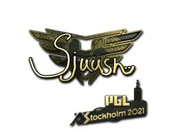 Sticker | sjuush (Gold) | Stockholm 2021 (Sticker | sjuush (Gold) | Stockholm 2021)