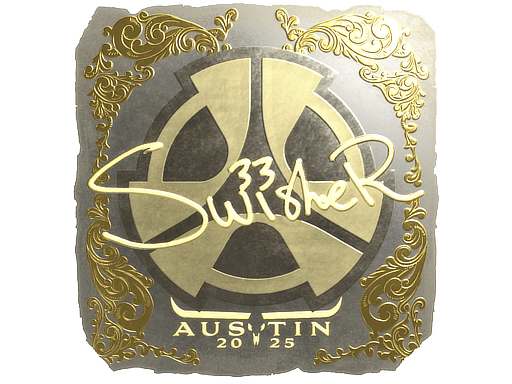 Sticker | Swisher (Gold) | Austin 2025 (Sticker | Swisher (Gold) | Austin 2025)