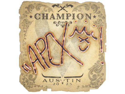 Sticker | apEX (Champion) | Austin 2025 (Sticker | apEX (Champion) | Austin 2025)