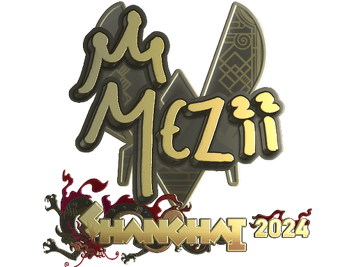 Sticker | mezii (Gold) | Shanghai 2024 (Sticker | mezii (Gold) | Shanghai 2024)