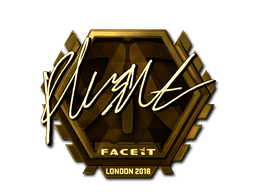 Sticker | flusha (Gold) | London 2018 (Sticker | flusha (Gold) | London 2018)