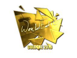 Sticker | WorldEdit (Gold) | Cologne 2016 (Sticker | WorldEdit (Gold) | Cologne 2016)