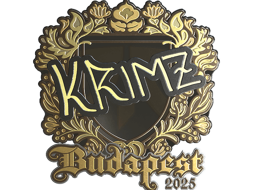 Sticker | KRIMZ (Gold) | Budapest 2025 (Sticker | KRIMZ (Gold) | Budapest 2025)