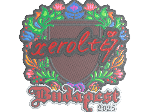 Sticker | xerolte (Embroidered) | Budapest 2025 (Sticker | xerolte (Embroidered) | Budapest 2025)
