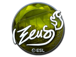 Sticker | Zeus (Foil) | Katowice 2019 (Sticker | Zeus (Foil) | Katowice 2019)