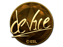 Sticker | device (Gold) | Katowice 2019 (Sticker | device (Gold) | Katowice 2019)