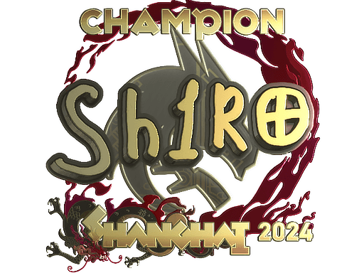Sticker | sh1ro (Gold, Champion) | Shanghai 2024 (Sticker | sh1ro (Gold, Champion) | Shanghai 2024)