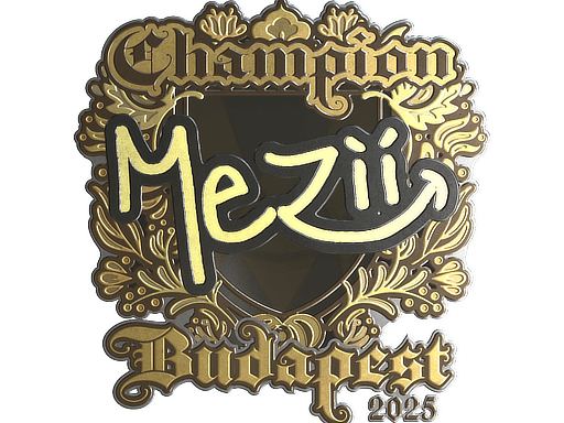 Sticker | mezii (Gold, Champion) | Budapest 2025 (Sticker | mezii (Gold, Champion) | Budapest 2025)