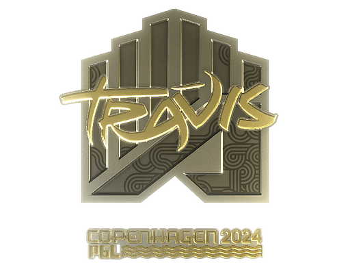 Sticker | TRAVIS (Gold) | Copenhagen 2024 (Sticker | TRAVIS (Gold) | Copenhagen 2024)