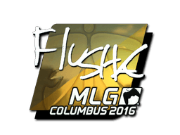 Sticker | flusha (Foil) | MLG Columbus 2016 (Sticker | flusha (Foil) | MLG Columbus 2016)