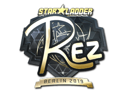 Sticker | REZ (Gold) | Berlin 2019 (Sticker | REZ (Gold) | Berlin 2019)