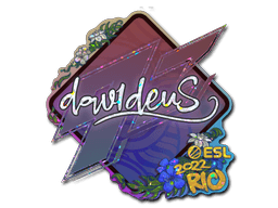 Sticker | dav1deuS (Glitter) | Rio 2022 (Sticker | dav1deuS (Glitter) | Rio 2022)