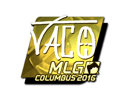 Sticker | TACO (Gold) | MLG Columbus 2016 (Sticker | TACO (Gold) | MLG Columbus 2016)