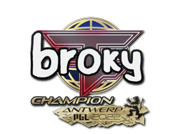 Sticker | broky (Champion) | Antwerp 2022 (Sticker | broky (Champion) | Antwerp 2022)