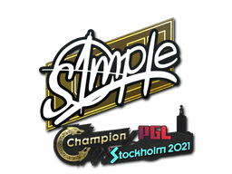 Sticker | s1mple | Stockholm 2021 (Sticker | s1mple | Stockholm 2021)